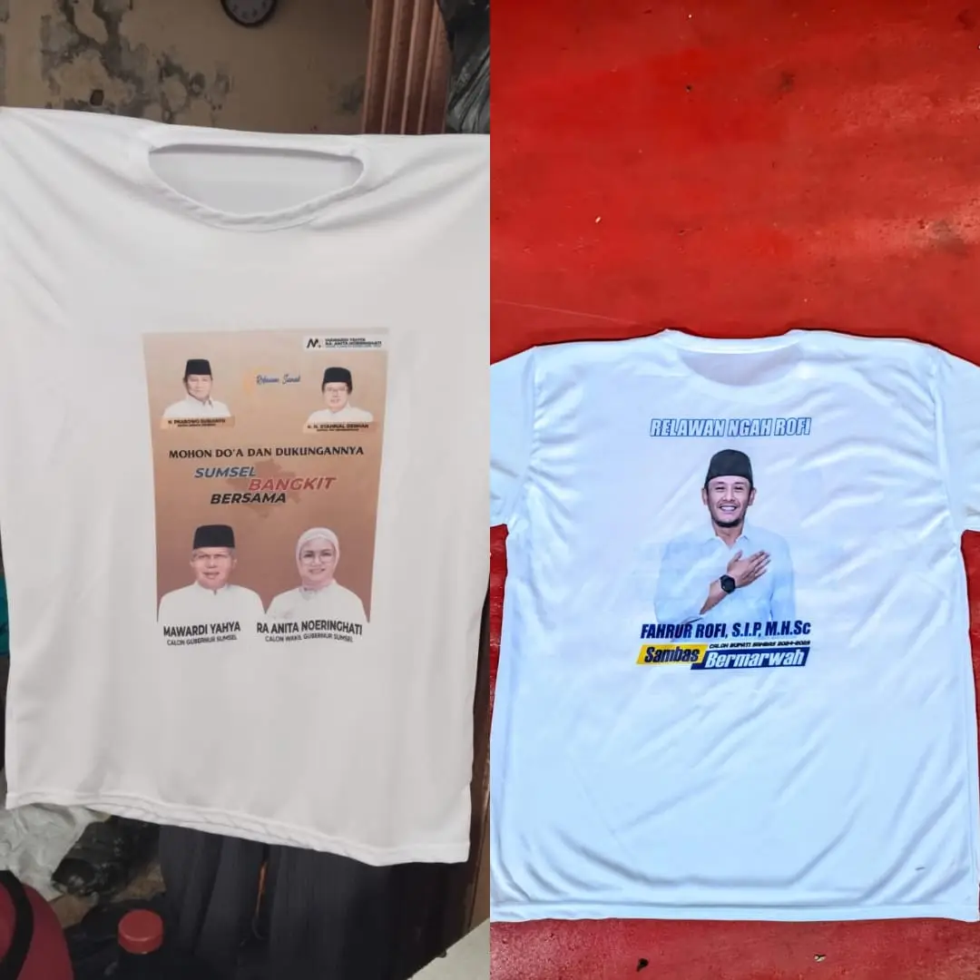 Harga Kaos Partai Bahan Hyget Murah 2024